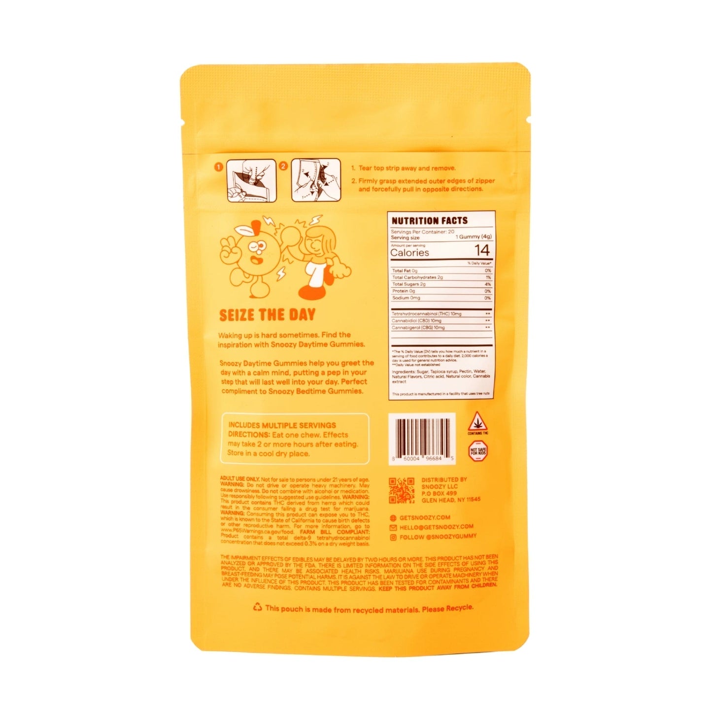 Extra Strength New Morning Highs - Wholesale Case (20 Count Pouches)