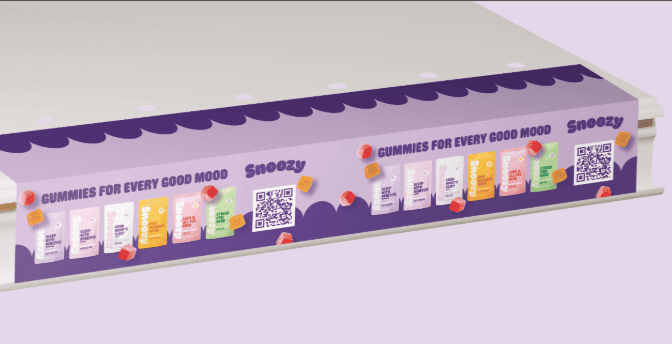 Hemp Shelf Talker - Long 18"